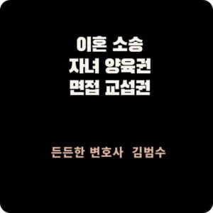이혼 소송 자녀 양육권